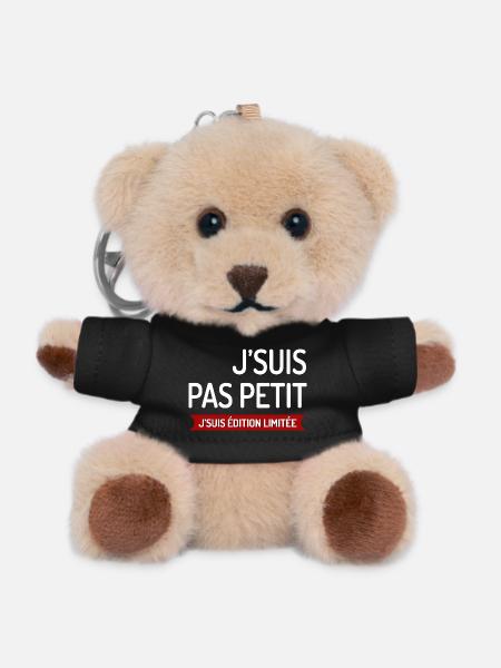 T SHIRT J'SUIS PAS PETIT J'SUIS ÉDITION LIMITÉE  - Porte-clés ourson - noir