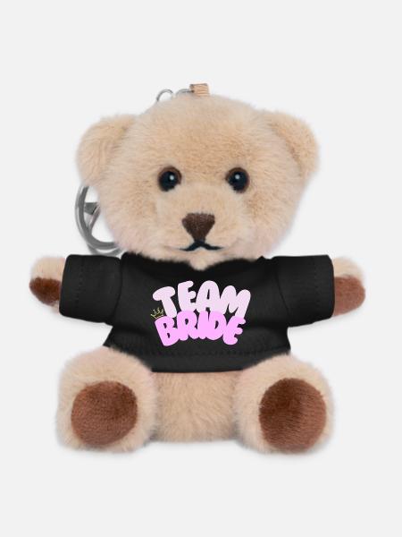 Team Bride Shirt | Bachelor Party Crown Pink Bridesmaids - Teddy Keyring - black