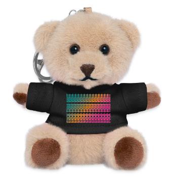FUCK THIS SHIT - Sarkasmus, Lustige Botschaft - Teddy Schlüsselanhänger - Schwarz - Vorne