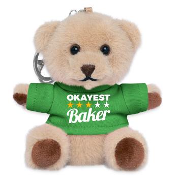 Boulanger le plus correct - Porte-clés ourson - vert - Devant