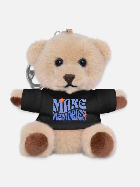 Make Memories Spruchshirt Inspiration - Porte-clés ourson - noir