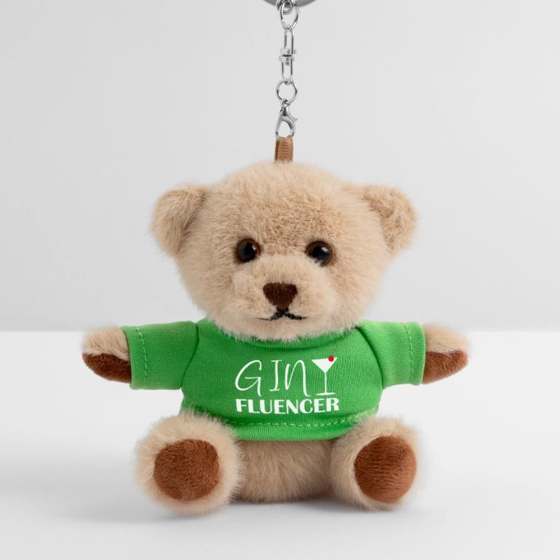 Ginfluencer Gin Statement Gin Drinker Saying Teddy Keyring