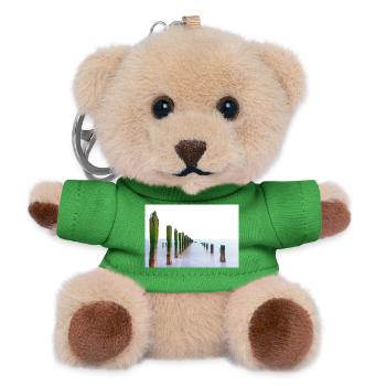 Langzeitbelichtungs-Spurn-Punkt - Teddy Schlüsselanhänger - Grün - Vorne