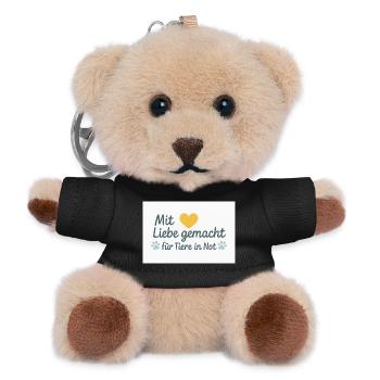 Pour les animaux dans le besoin - Porte-clés ourson - noir - Devant