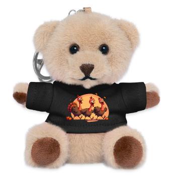 Thanksgiving Truthahn Baby - Teddy Schlüsselanhänger - Schwarz - Vorne