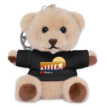 Rugby Retro Evolution Sunset - Teddy Keyring - black - Front