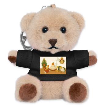 Japan - Teddy Schlüsselanhänger - Schwarz - Vorne