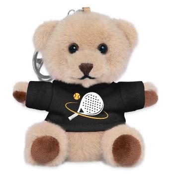 Je peux pas j ai padel - Porte-clés ourson - noir - Devant