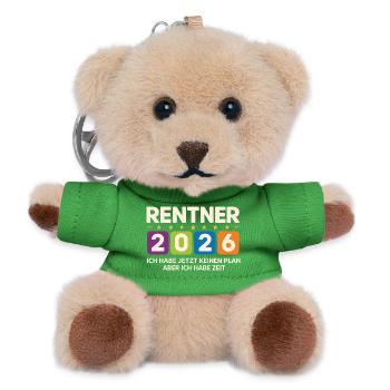 Pensioners 2026: No plan, but time - Teddy Keyring - green - Front