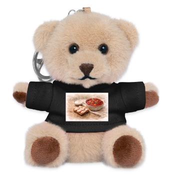 Borsch with Salo - Teddy Keyring - black - Front