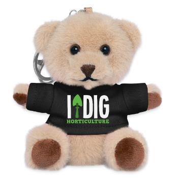 Gartenbau Graben Pflanzenliebhaber Garten Gärtner - Teddy Schlüsselanhänger - Schwarz - Vorne
