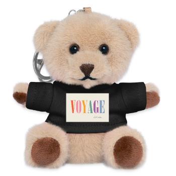 Voyage – c’est vivre - Teddy Schlüsselanhänger - Schwarz - Vorne