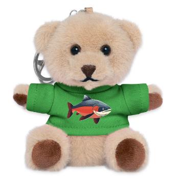 Lachse Lachs - Teddy Schlüsselanhänger - Grün - Vorne