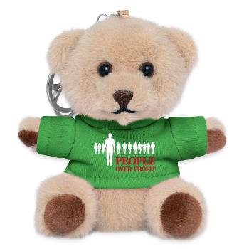 People Over Profit - Teddy Keyring - green - Front
