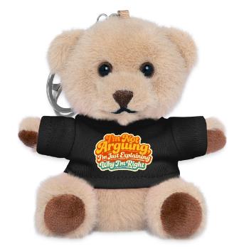 I don't argue Explain why I'm right - Teddy Keyring - black - Front