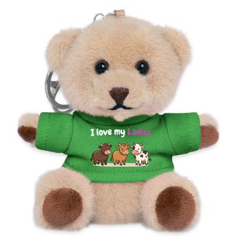 Bauernhof Humor Shirt für Landwirte - Teddy Schlüsselanhänger - Grün - Vorne