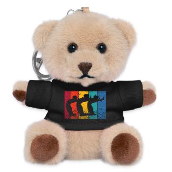 Artistic Swim Team Synchronschwimmen - Teddy Schlüsselanhänger - Schwarz - Vorne