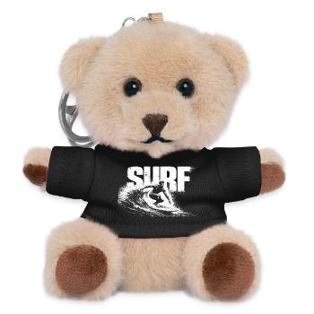 Surf Shirt Surfing Beach Ocean Surfer Gift - Teddy Schlüsselanhänger - Schwarz - Vorne