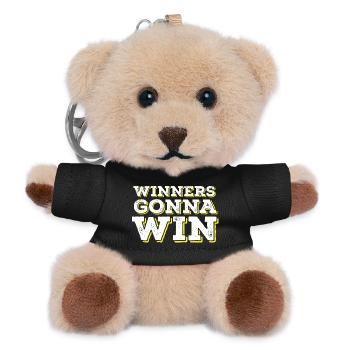 Winners Gonna Win - Teddy Keyring - black - Front