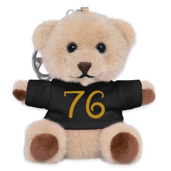 76 - Teddy Keyring - black - Front