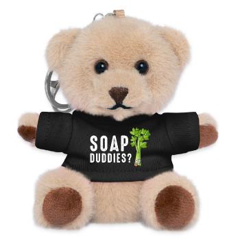 Soap Buddies Céleri rient - Porte-clés ourson - noir - Devant