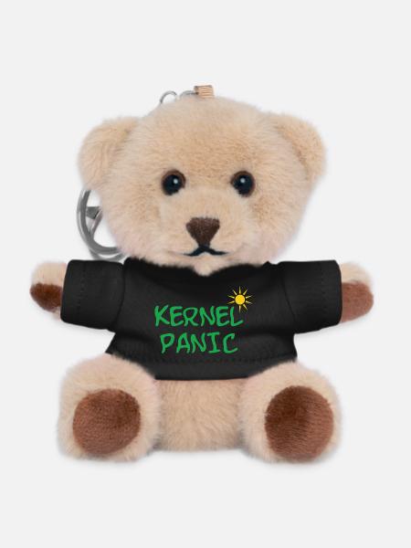 Kernel Panic - IT - Teddy Schlüsselanhänger - Schwarz