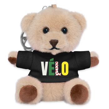 Vélo maillot Cadeau Cycliste Original - Porte-clés ourson - noir - Devant