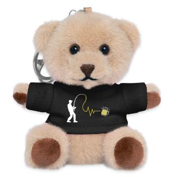 Angler's heart and after-work beer - Teddy Keyring - black - Front