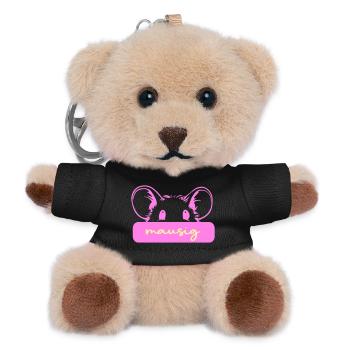 Cute Mouse - Teddy Keyring - black - Front
