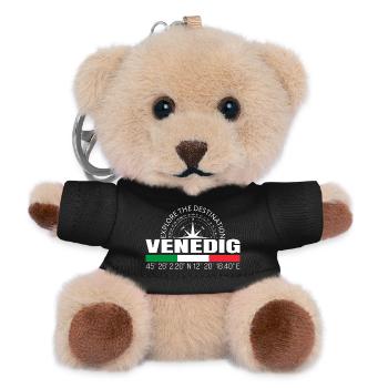 Venedig - Teddy Schlüsselanhänger - Schwarz - Vorne