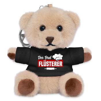 Der Brot Flüsterer - Teddy Schlüsselanhänger - Schwarz - Vorne