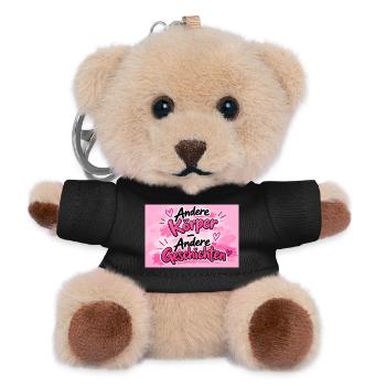 Andere Körper, Andere Geschichten - Teddy Schlüsselanhänger - Schwarz - Vorne