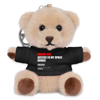 Fehler 403 Zugriff verweigert - Teddy Schlüsselanhänger - Schwarz - Vorne