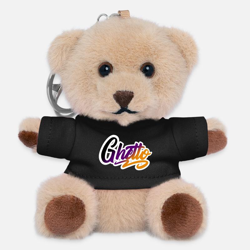 Ghetto - Teddy Schlüsselanhänger - Schwarz