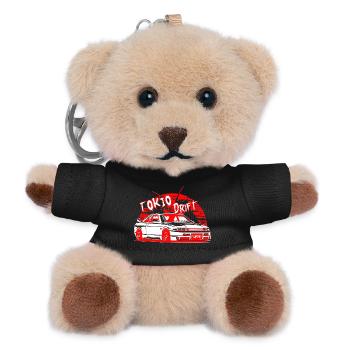 Tokyo Drift Car - Teddy Keyring - black - Front