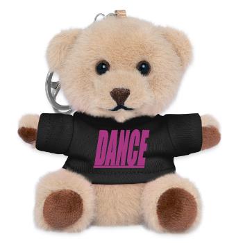 Tanze - Teddy Schlüsselanhänger - Schwarz - Vorne