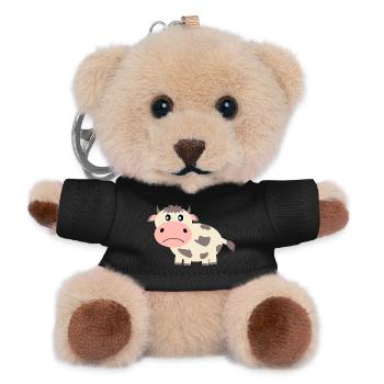 cow, farmer, farmer, agriculture - Teddy Keyring - black - Front