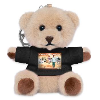 Ich bin nicht geboren, um zu folgen! - Teddy Schlüsselanhänger - Schwarz - Vorne