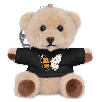 Butterfly Daisies - Teddy Keyring - black - Front