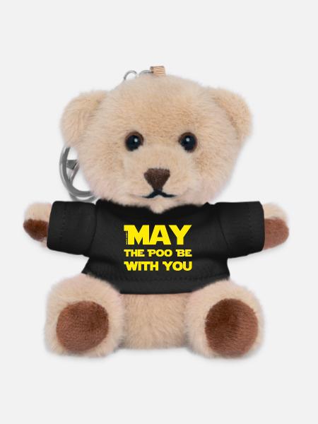May the Poo.. - Teddy Keyring - black