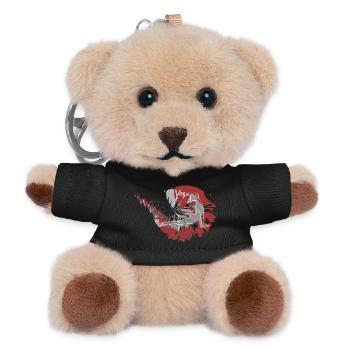 Dein perfektes Yogaoutfit - Teddy Schlüsselanhänger - Schwarz - Vorne