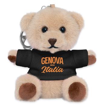 Genova Italia Vintage Typography - Teddy Keyring - black - Front