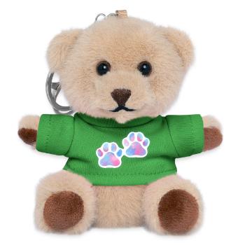 Hundepfoten Galaxy - Teddy Schlüsselanhänger - Grün - Vorne