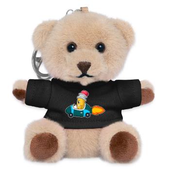 Bleistift Auto - Teddy Schlüsselanhänger - Schwarz - Vorne