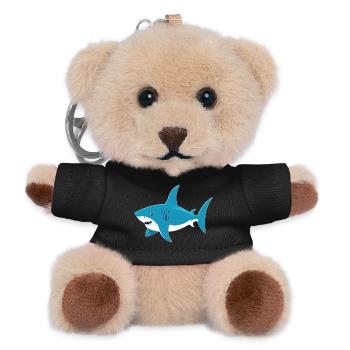 Hai - Teddy Schlüsselanhänger - Schwarz - Vorne