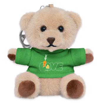 Love weiss - Teddy Schlüsselanhänger - Grün - Vorne