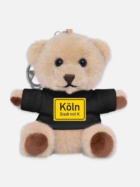Cologne place name sign Germany - Teddy Keyring - black