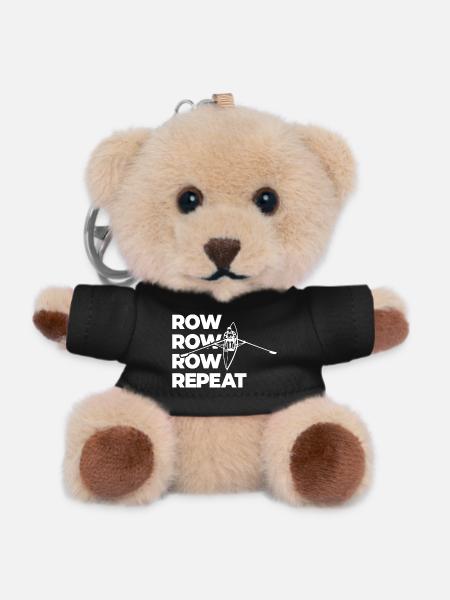 Rowing Rowing Rowing Repeat Rowing - Teddy Keyring - black