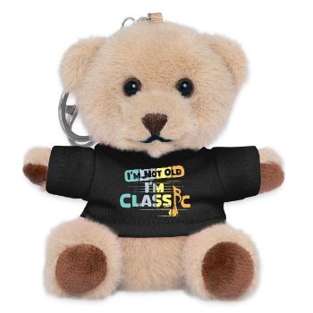Rétro Musique Classique Dictons Drôles Vintage - Porte-clés ourson - noir - Devant