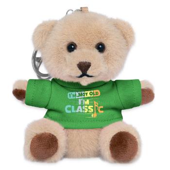 Rétro Musique Classique Dictons Drôles Vintage - Porte-clés ourson - vert - Devant